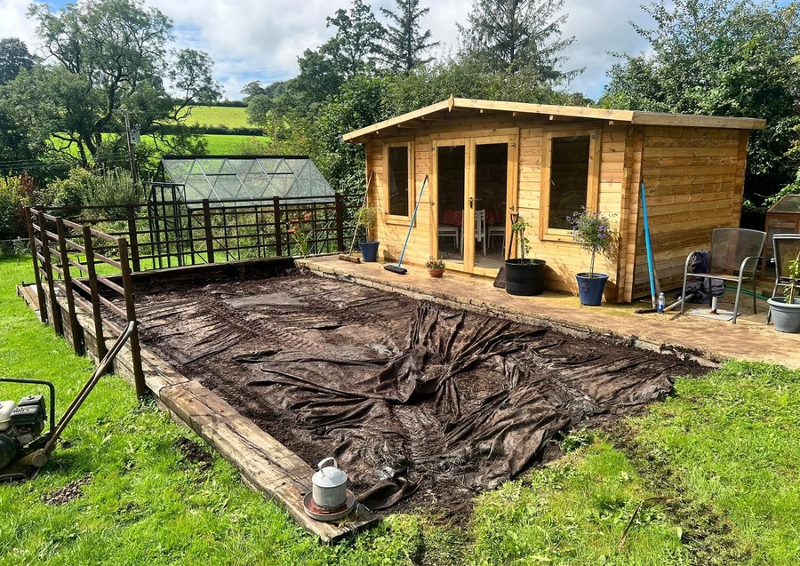 Garden Patio Transformation in Cresselly, Pembrokeshire