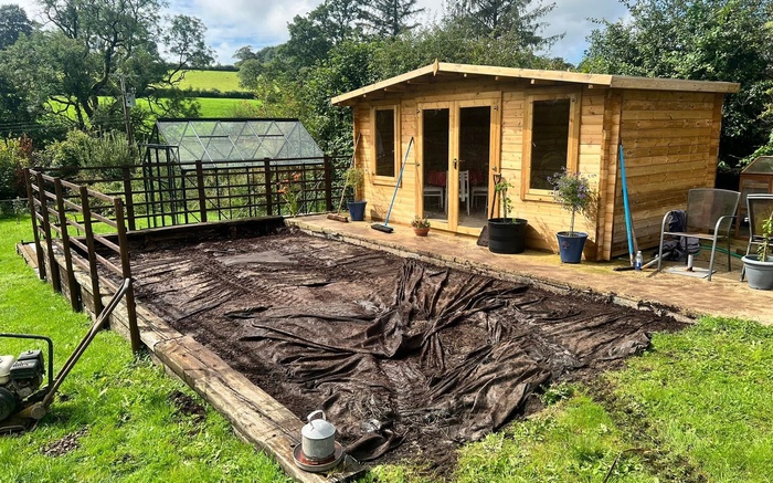 Garden Patio Transformation in Cresselly, Pembrokeshire