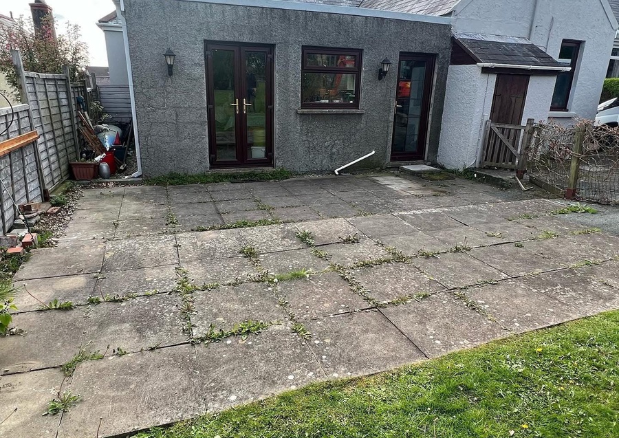 Patio Transformation in Milford Haven, Pembrokeshire