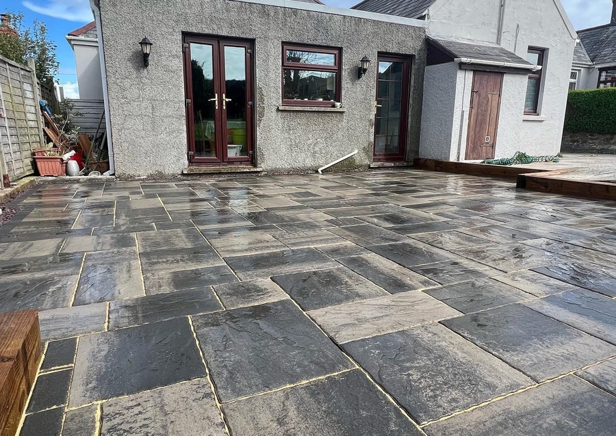 Patio Transformation in Milford Haven, Pembrokeshire